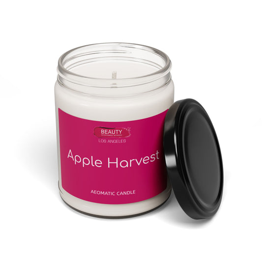 HUE - Apple Harvest Soy Candle — 9oz Scented Jar (Autumn Apple Fragrance)
