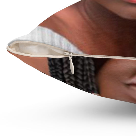 HUE "Sistas" Spun Polyester Square Pillow