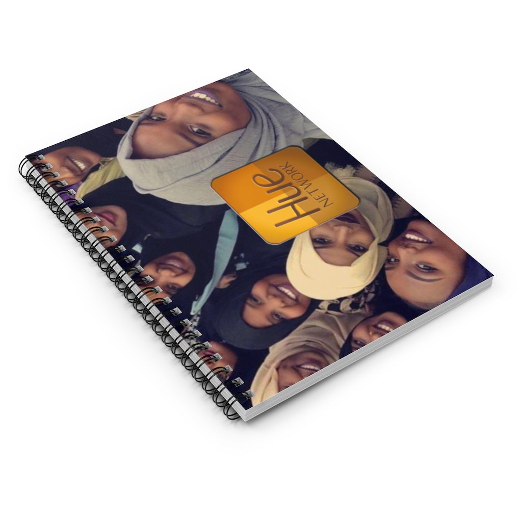 HUE "Smiling Muslim Women" Spiral Notebook - Ruled Line
