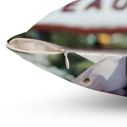 HUE "You Are Beautiful" Spun Square Pillow