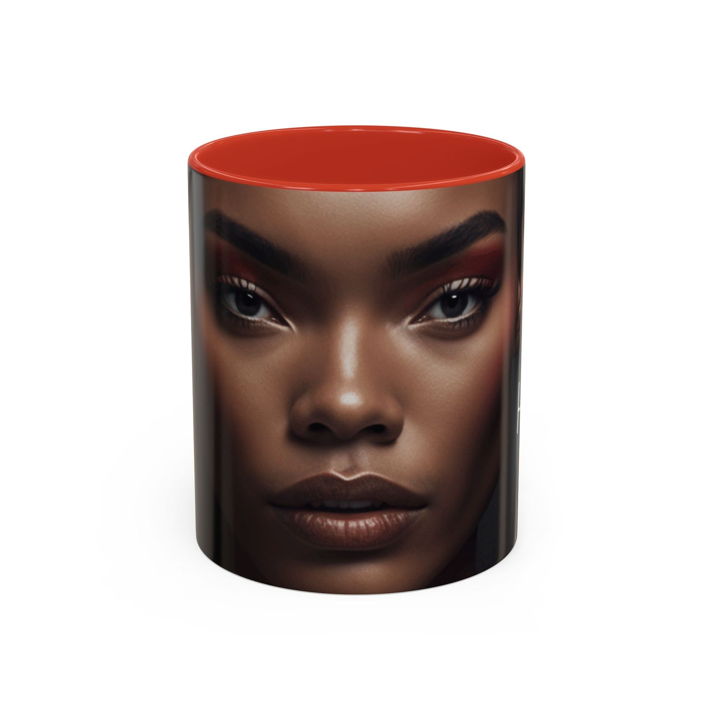 HUE - Woman Coffee Mug — 'Hue' Portrait Accent Mug (11/15oz)