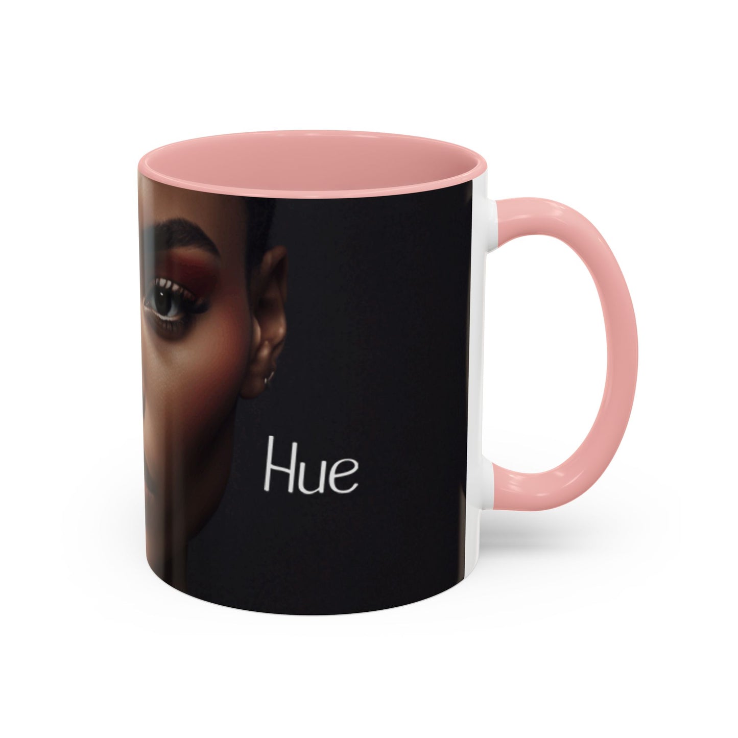 HUE - Woman Coffee Mug — 'Hue' Portrait Accent Mug (11/15oz)