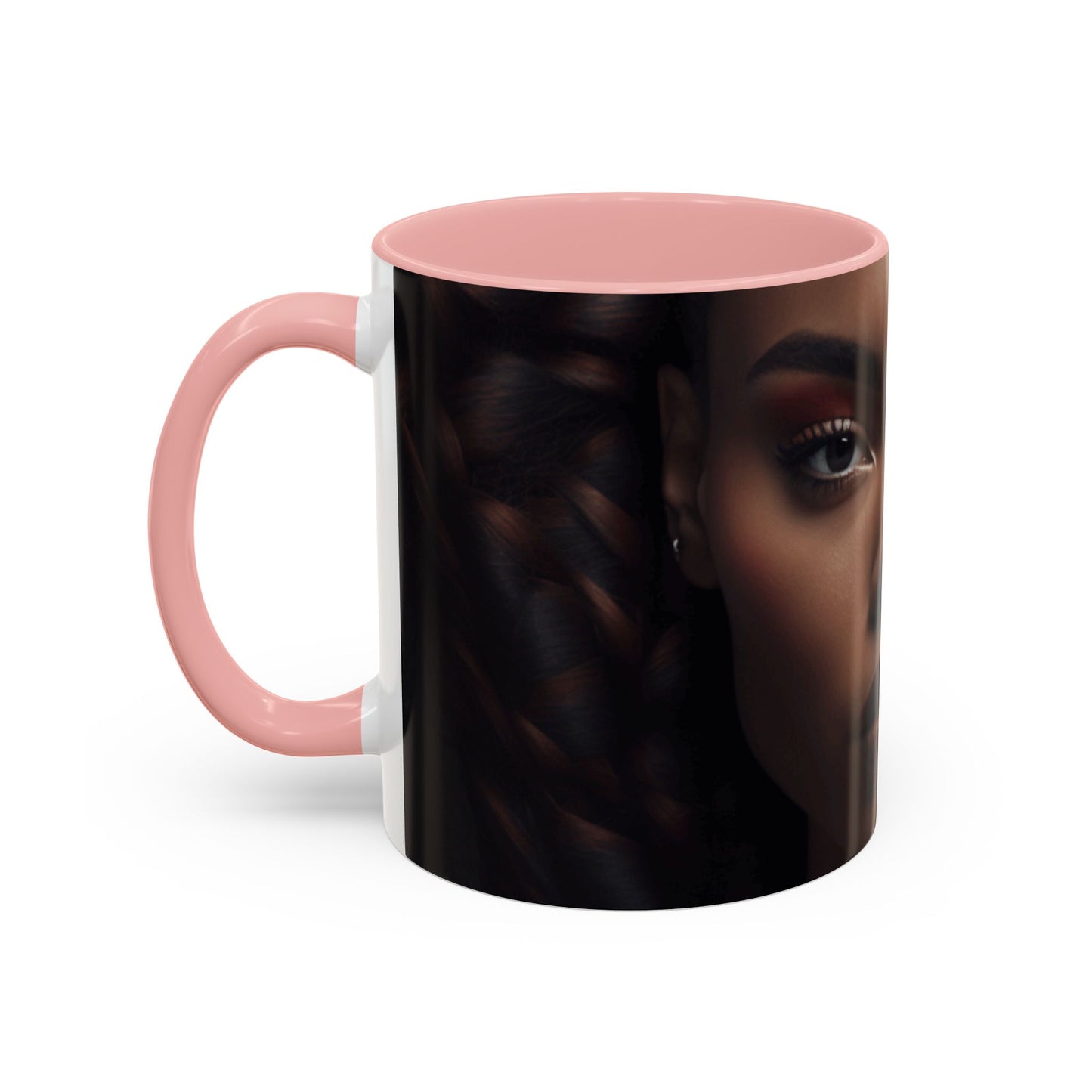 HUE - Woman Coffee Mug — 'Hue' Portrait Accent Mug (11/15oz)