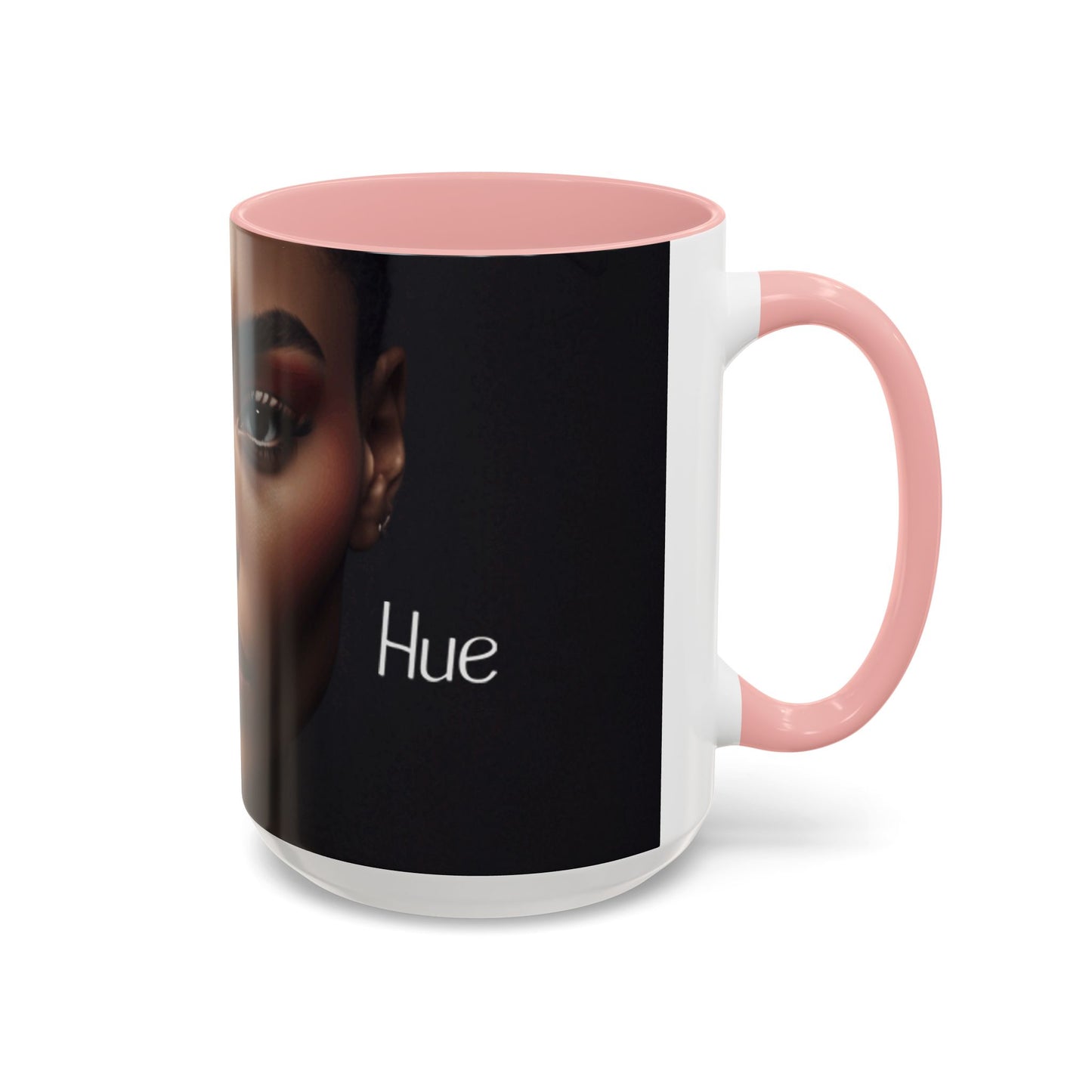 HUE - Woman Coffee Mug — 'Hue' Portrait Accent Mug (11/15oz)
