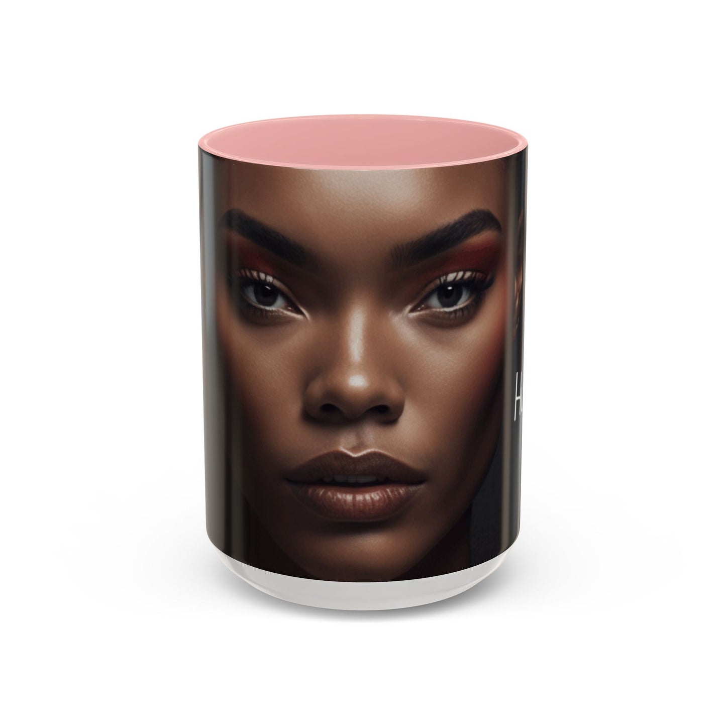 HUE - Woman Coffee Mug — 'Hue' Portrait Accent Mug (11/15oz)
