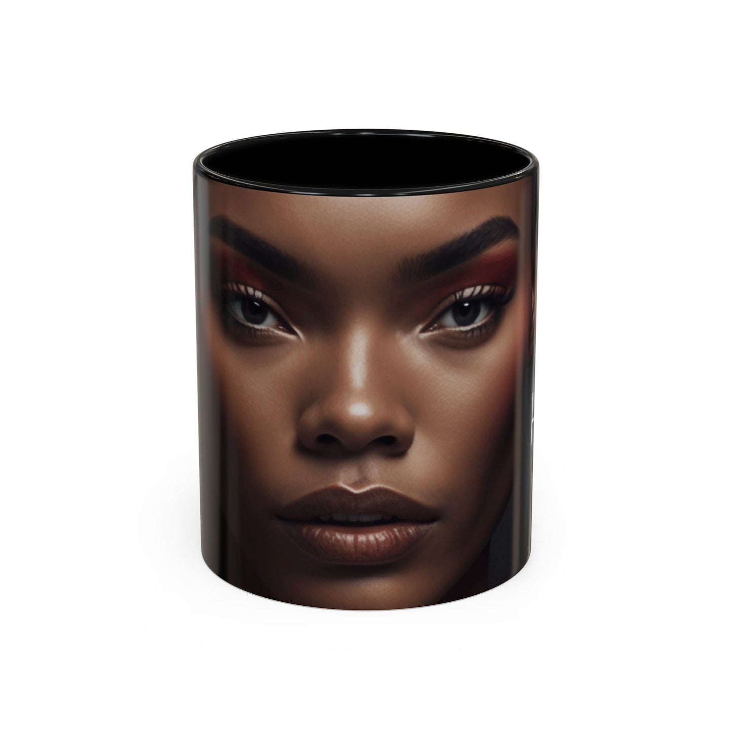HUE - Woman Coffee Mug — 'Hue' Portrait Accent Mug (11/15oz)