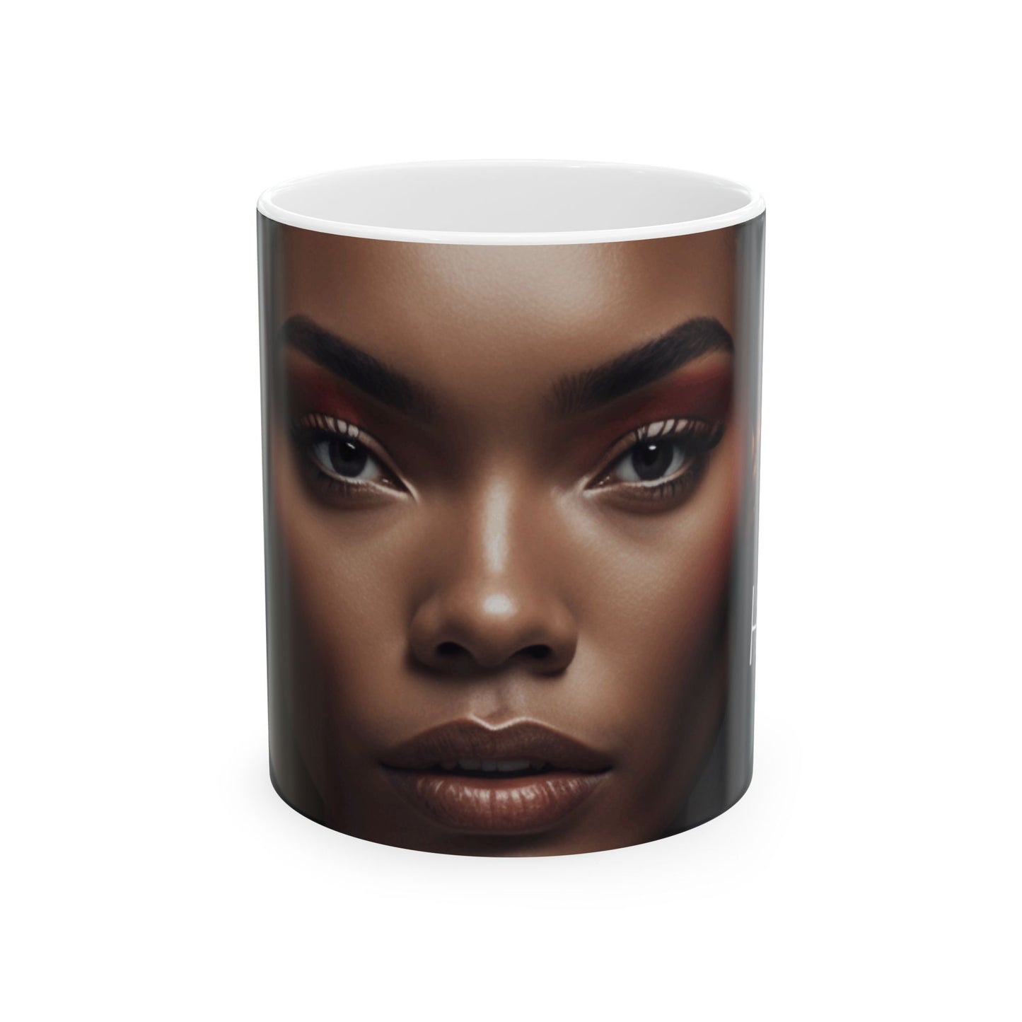 HUE - Future Afro Portrait Ceramic Mug – Stylish Coffee Cup ( 11oz )