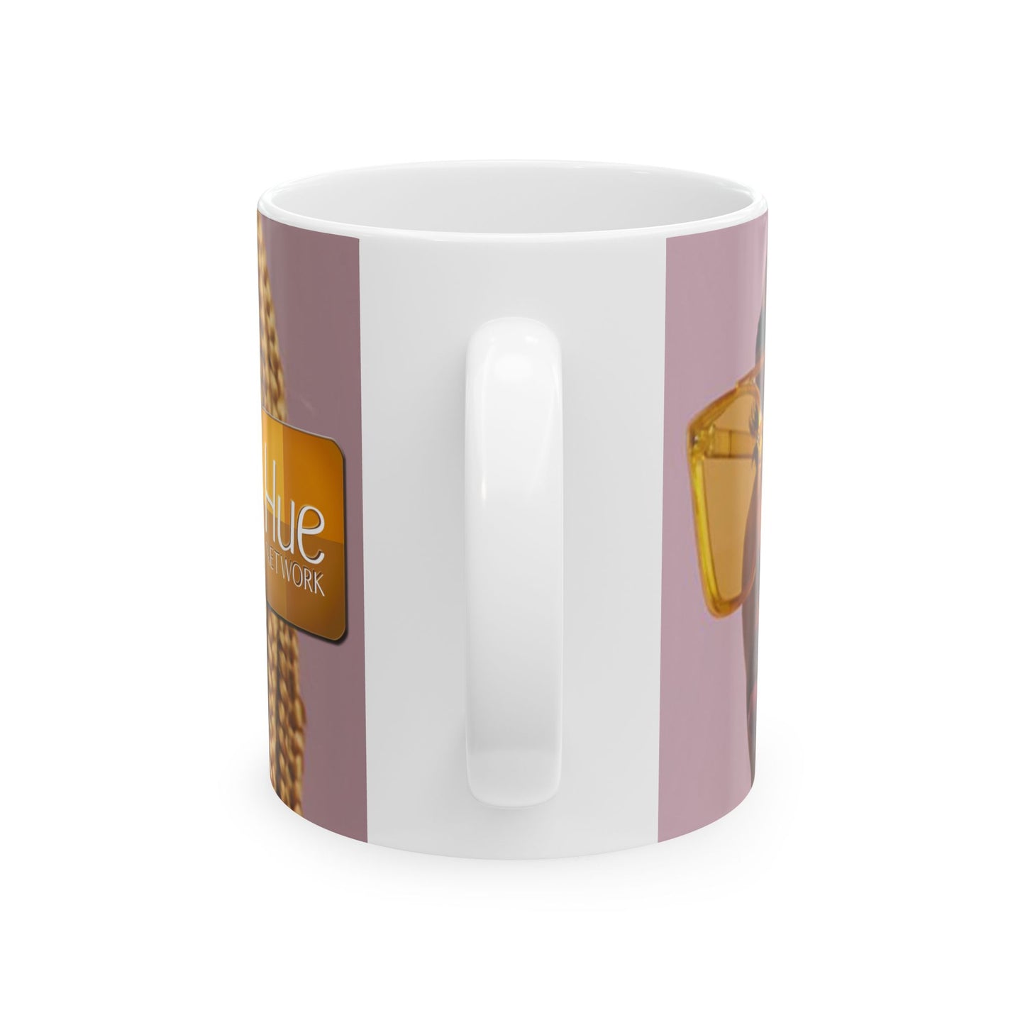 HUE - Afro Braid Portrait Ceramic Mug – Stylish Coffee Cup ( 11oz )