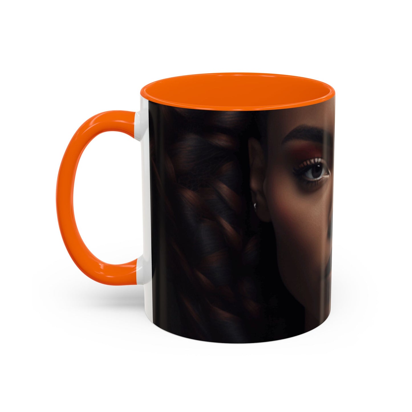 HUE - Woman Coffee Mug — 'Hue' Portrait Accent Mug (11/15oz)