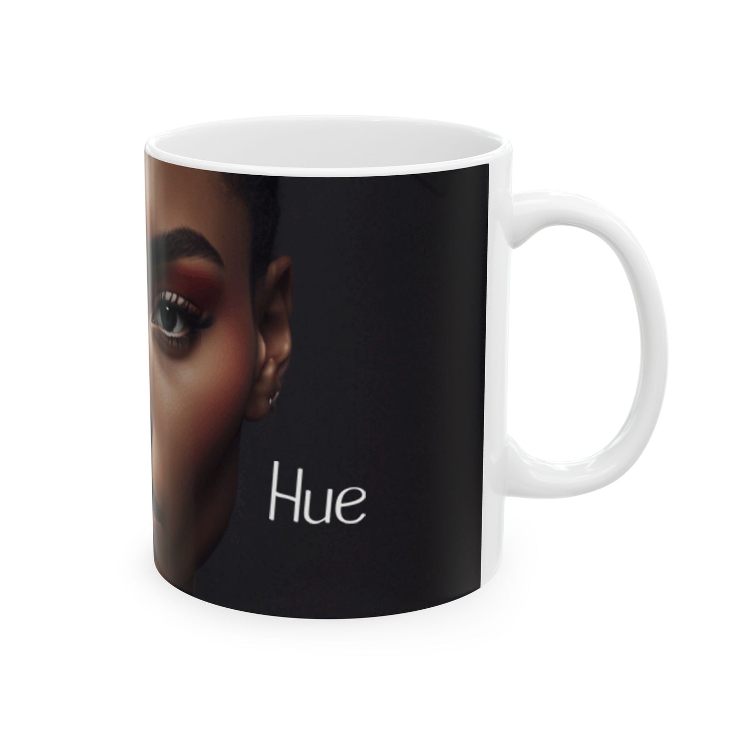 HUE - Future Afro Portrait Ceramic Mug – Stylish Coffee Cup ( 11oz )