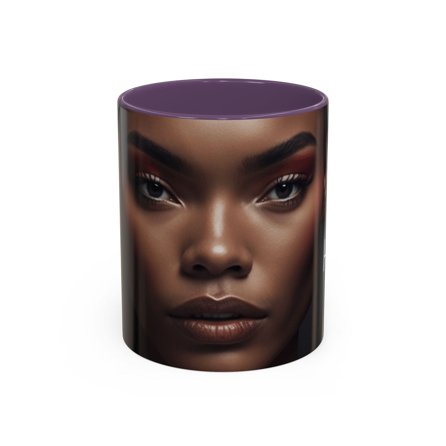 HUE - Woman Coffee Mug — 'Hue' Portrait Accent Mug (11/15oz)