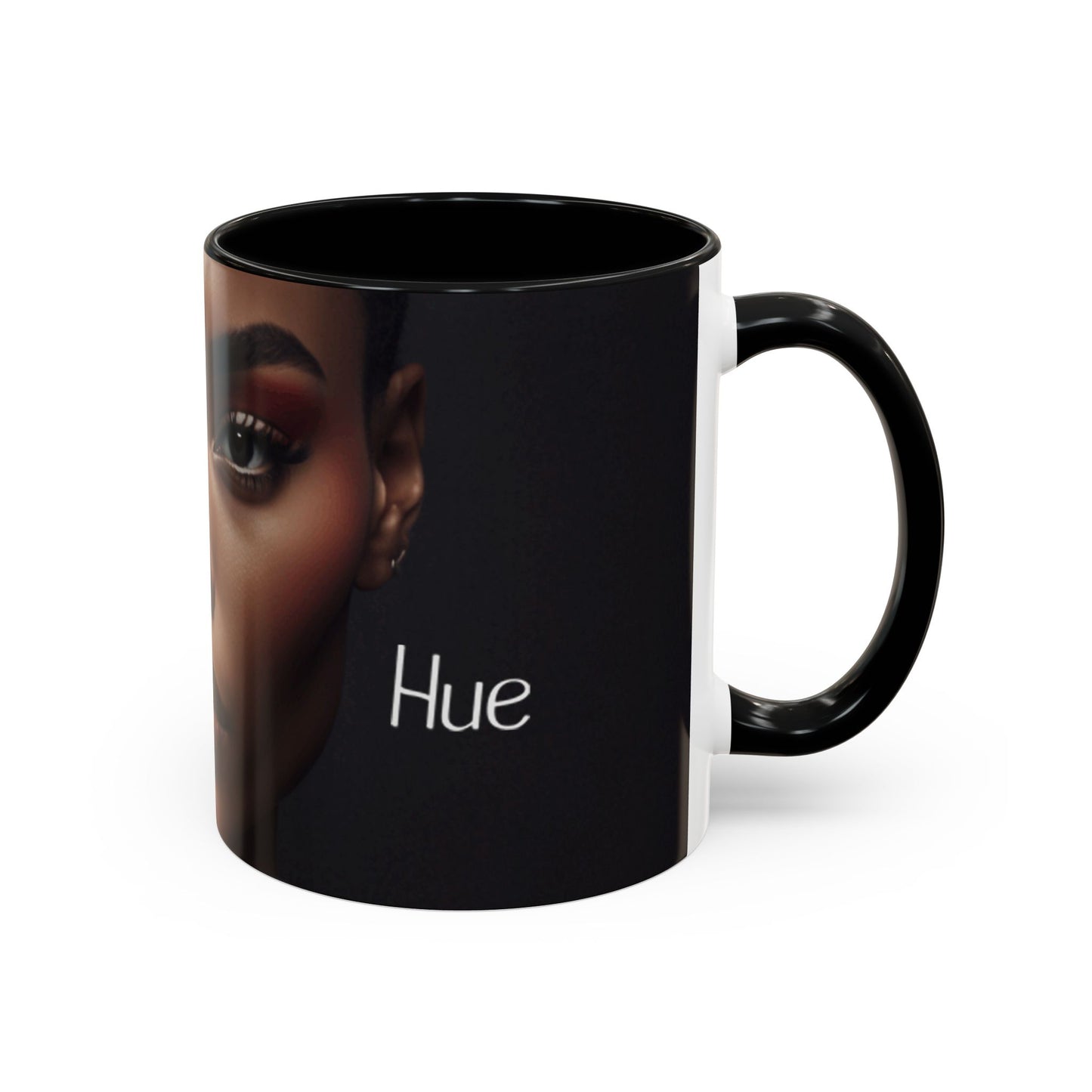 HUE - Woman Coffee Mug — 'Hue' Portrait Accent Mug (11/15oz)