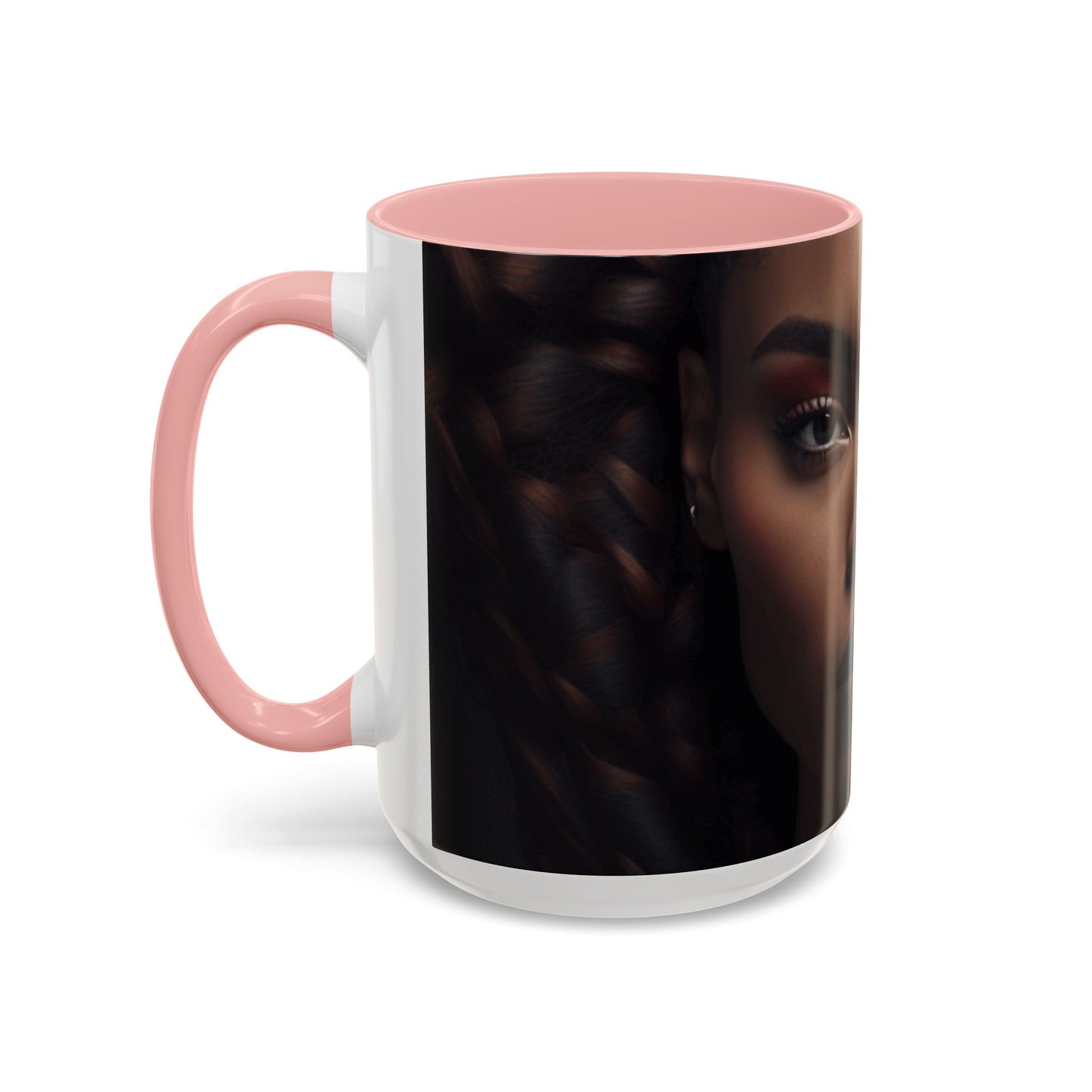 HUE - Woman Coffee Mug — 'Hue' Portrait Accent Mug (11/15oz)