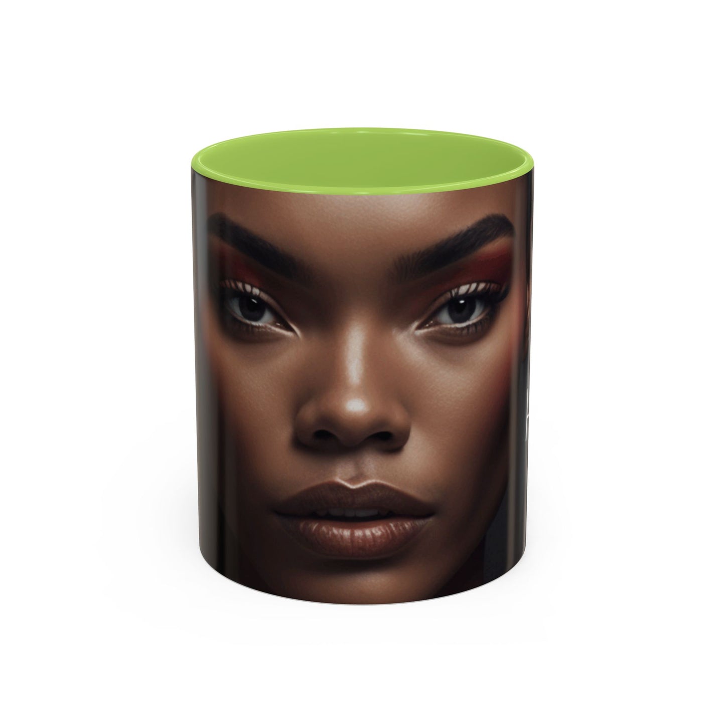 HUE - Woman Coffee Mug — 'Hue' Portrait Accent Mug (11/15oz)