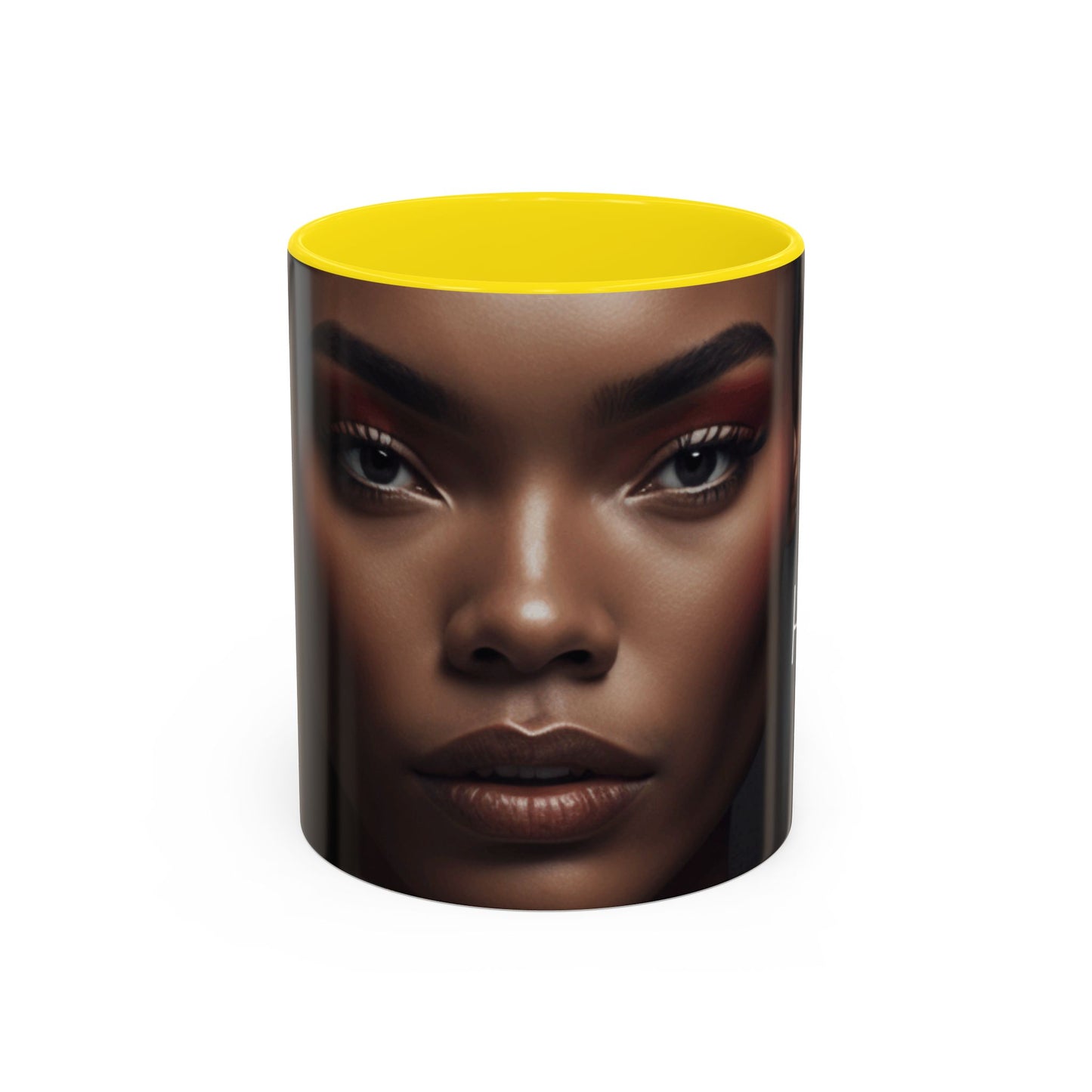 HUE - Woman Coffee Mug — 'Hue' Portrait Accent Mug (11/15oz)