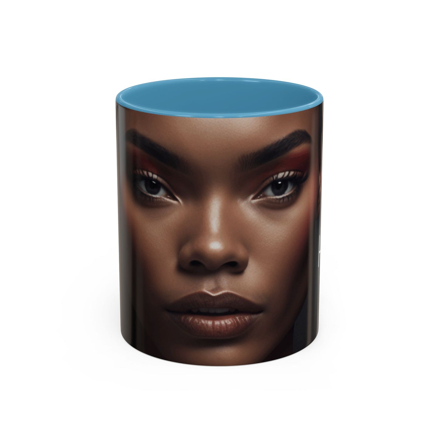 HUE - Woman Coffee Mug — 'Hue' Portrait Accent Mug (11/15oz)
